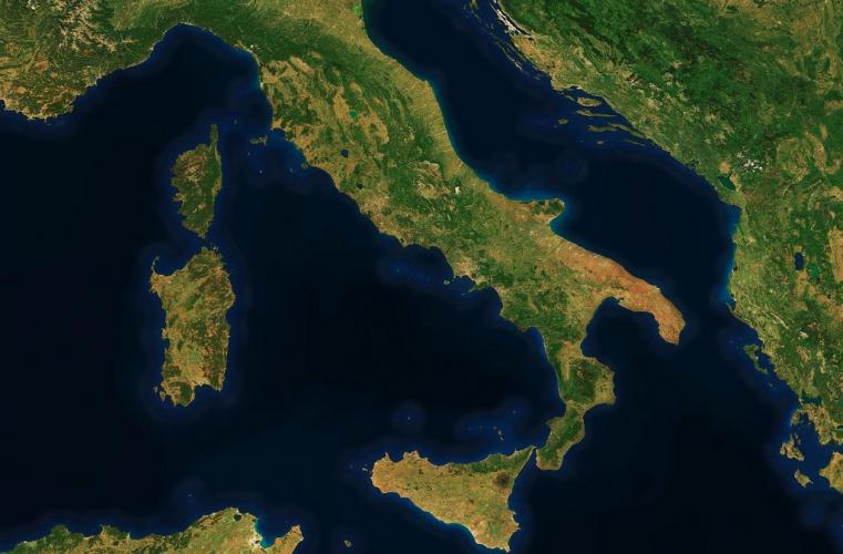 italy cloudless seen from space credits nasamapbox
