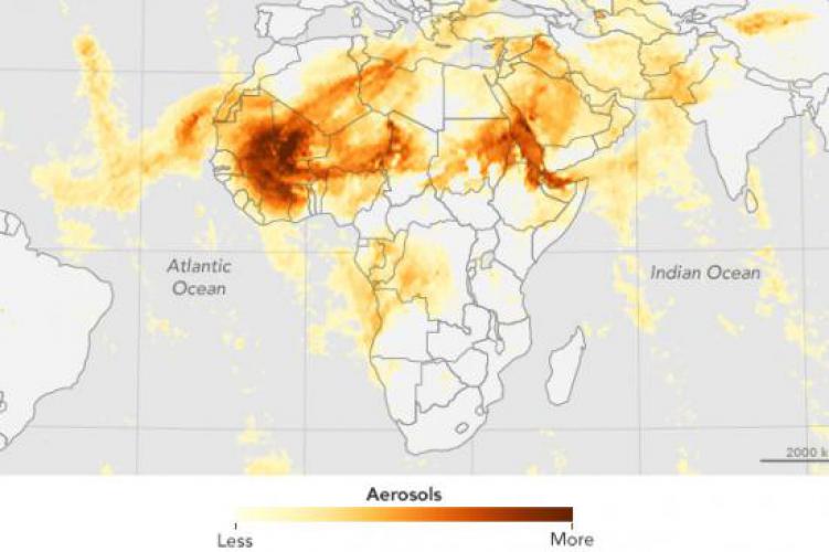 Saharan Dust UNSPIDER Knowledge Portal
