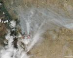 Aqua image of the fires in Colorado, USA collected at 1:40 p.m. MDT