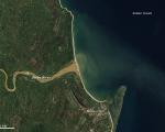 NASA Earth Observatory image shows the Sediment-choked Onibe River, Madagascar, 