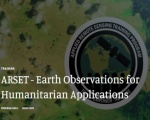 Image showing the event page for the ARSET - Earth Obseravtions for Humanitarian Applications training