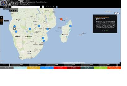 Screenshot of the Charter Geographic Tool