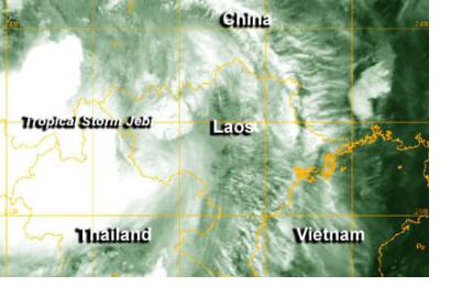 On 3 August 2013 Tropical Storm Jebi made its second landfall in Vietnam