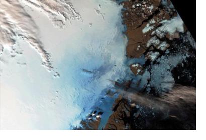 Ice change in Greenland. Courtesy of ESA