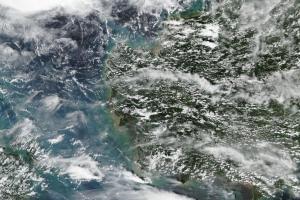 West Sulawesi on 8 December 2020. Image: NASA Worldview. West Sulawesi on 8 December 2020. Image: NASA Worldview.