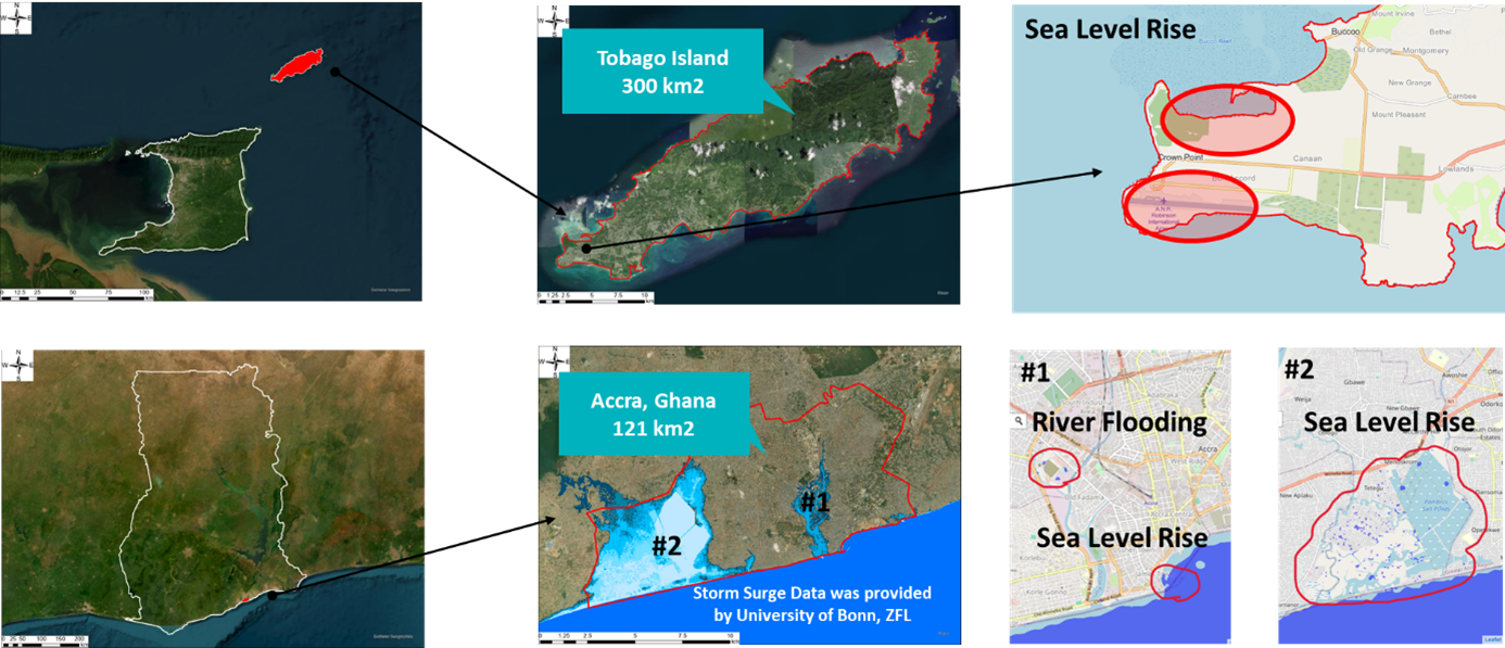 Area of Interests in Trinidad and Tobago and Ghana