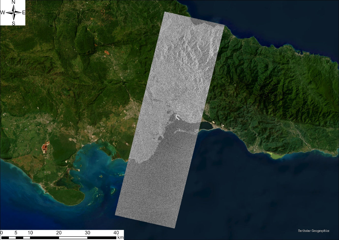 Figure 2. SAR Satellite Image taken by Synspective with StriX-2 at 29th October 2025 © Synspective Inc.
