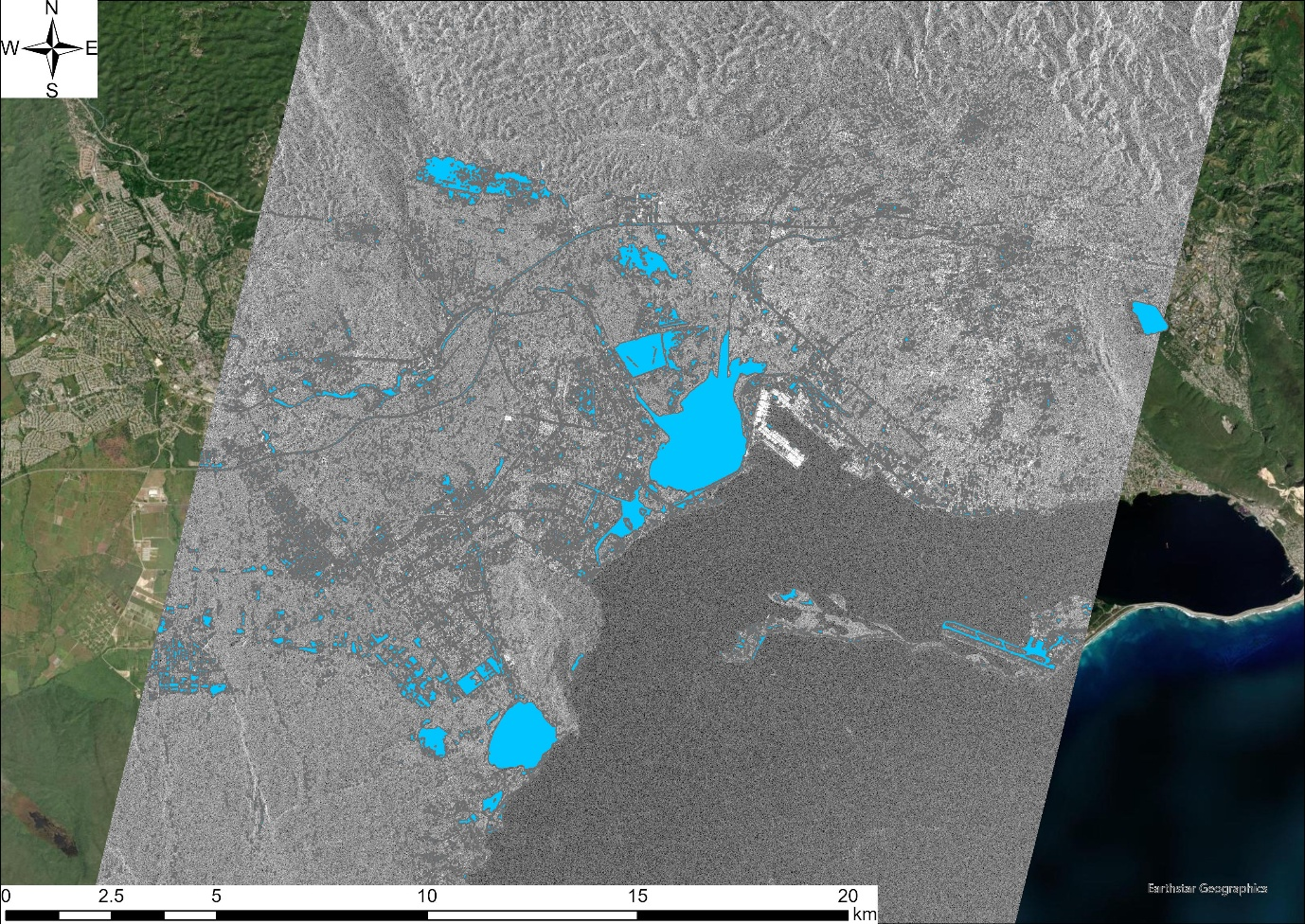 Figure 2.1 SAR Satellite Image taken by Synspective with StriX-2 at 29th October 2025 © Synspective Inc.