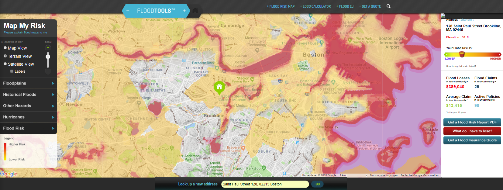 Excess Rainfall Map