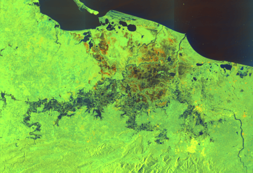 Landslide in Mexico. Image: International Charter Space and Major Disasters.