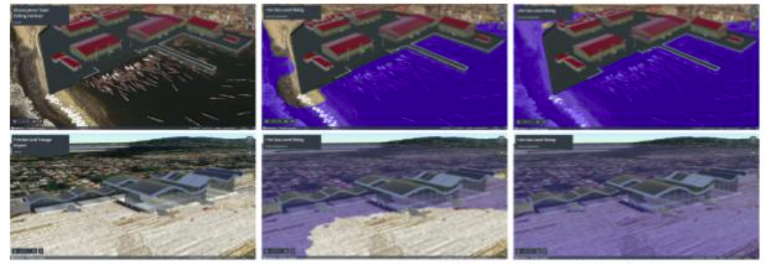 Figure. Sea Level Rise at Ghana James Town Fishing Harbour and Trinidad and Tobago Airport