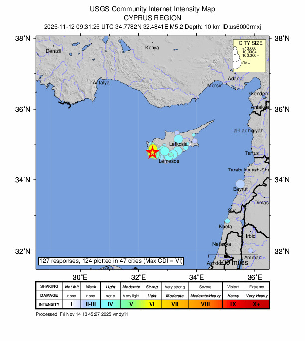Figure1: Shakemap from USGS Source: https://earthquake.usgs.gov/earthquakes/eventpage/us6000rmxj/executive