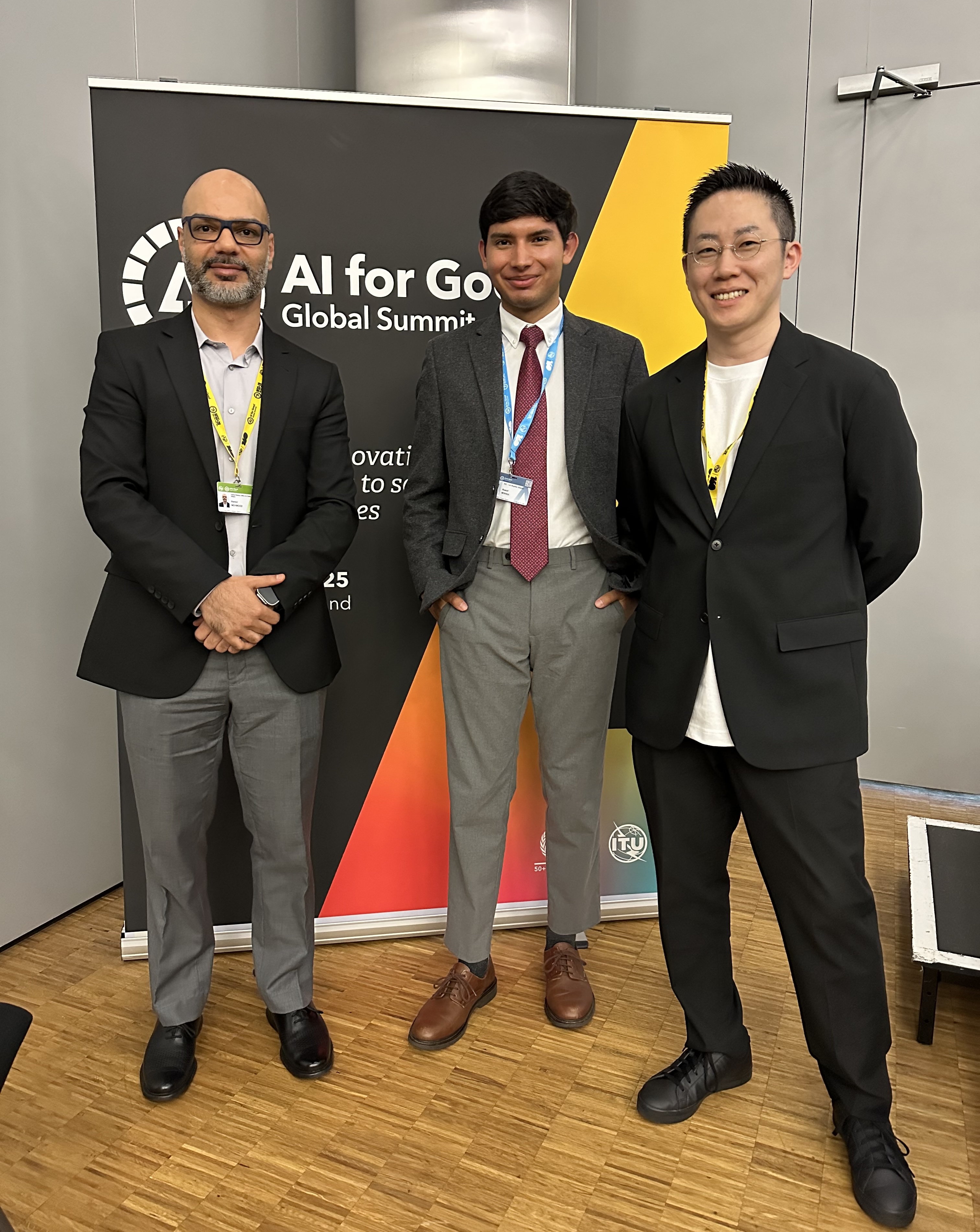 UN-SPIDER representatives at AI for Good Global Summit 2025