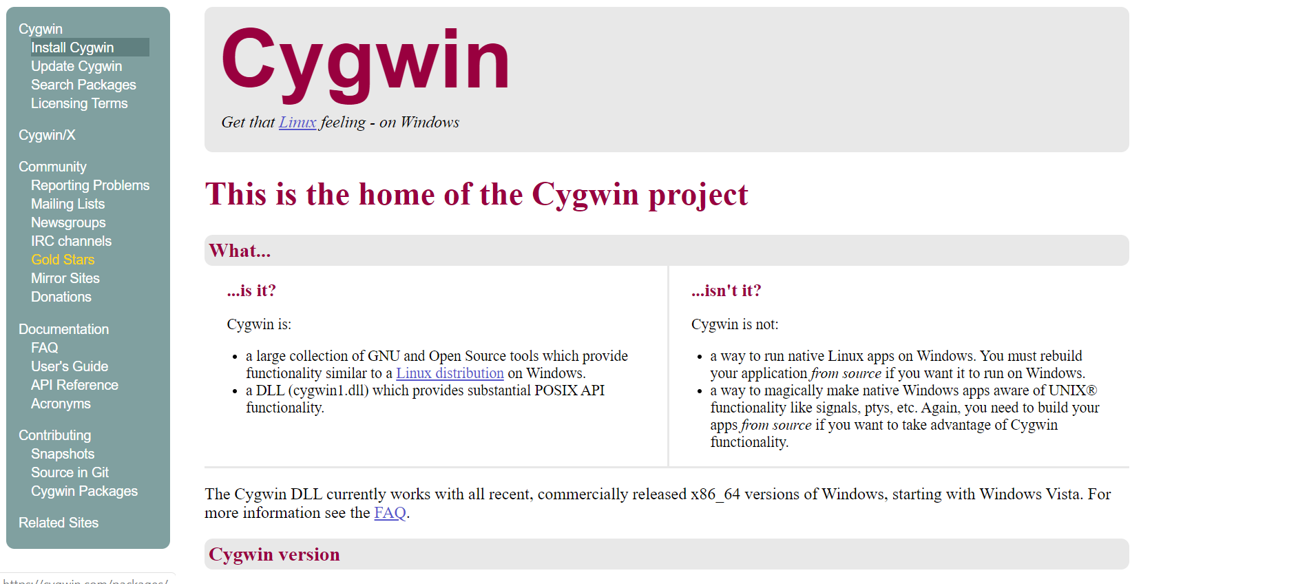 Cygwin linux interface MODIS reprojection and stitching tool UN