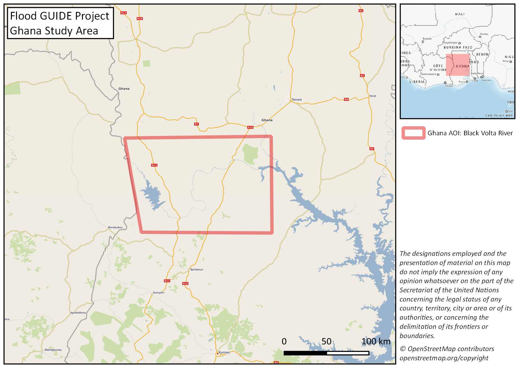 Flood GUIDE Ghana Study Area