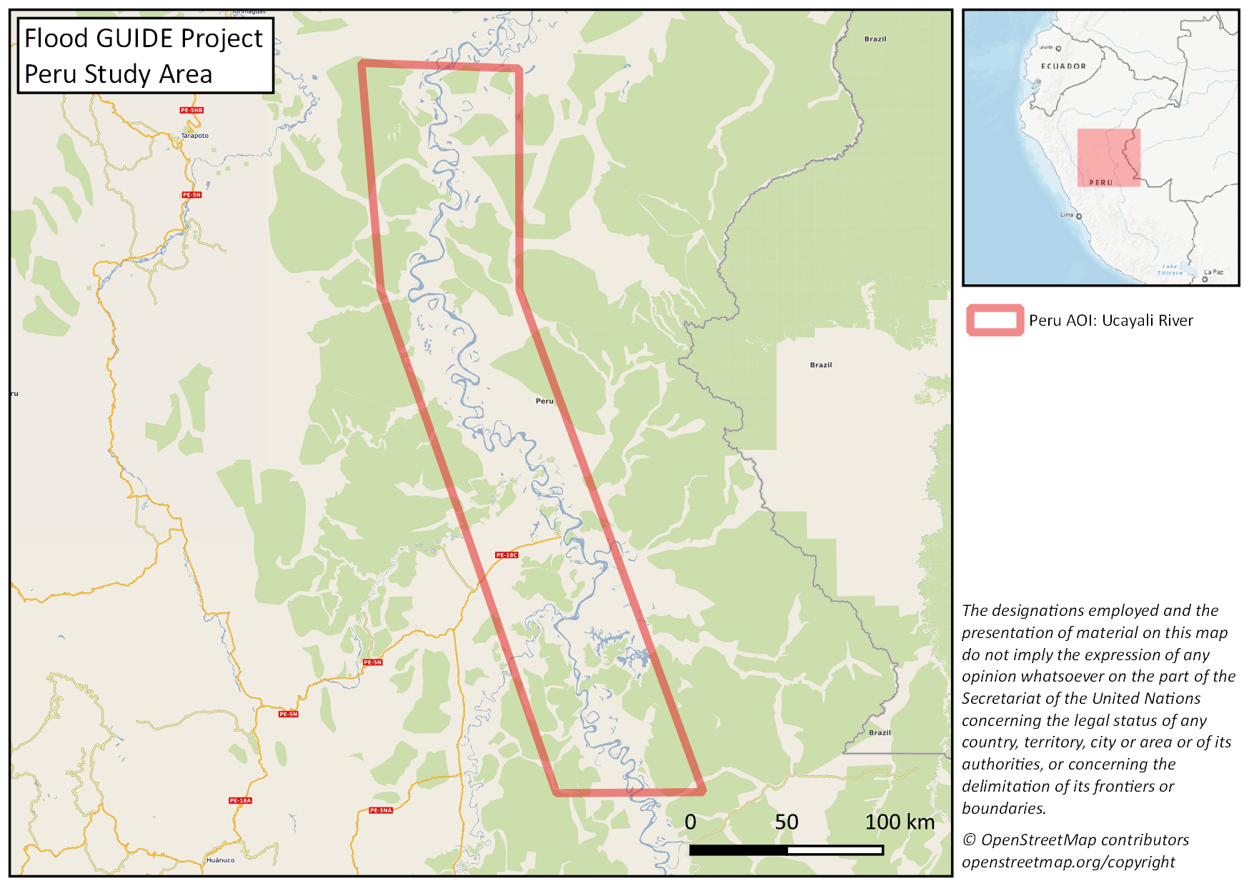 Flood GUIDE Peru Study Area