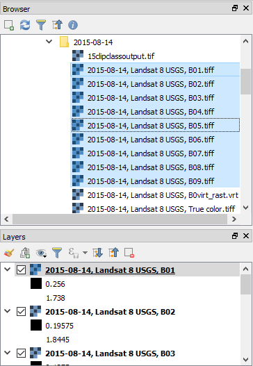 QGIS Browser Panel