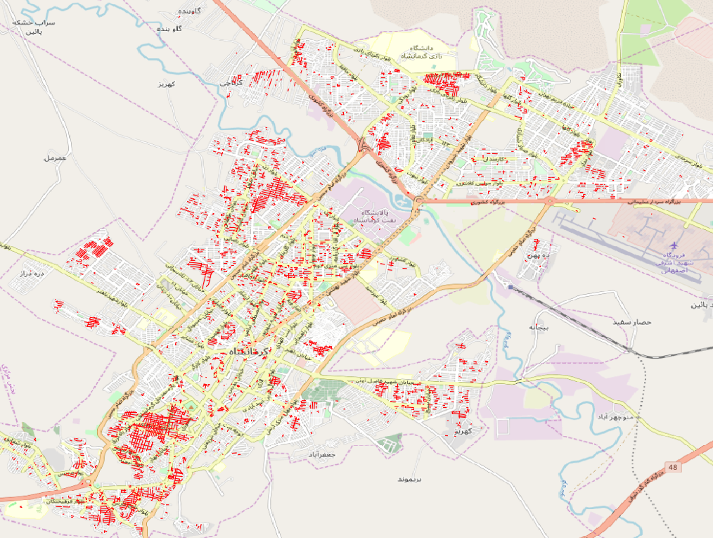 Figure 10: Road blockage map