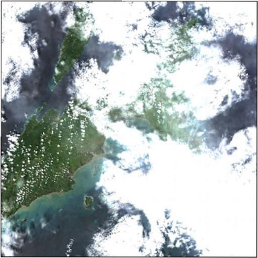 Province of Masbate (Philippines) on October 31, 2022. Image: Sentinel 2A (The International Charter Space and Major Disasters) Province of Masbate (Philippines) on October 31, 2022. Image: Sentinel 2A (The International Charter Space and Major Disasters)