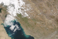 Parts of Iran (Islamic Republic of) and the region captured by the MODIS instrument on board the Terra satellite on 29 March 2019. Image: NASA Worldview application.