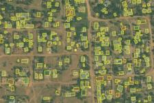 Open Building Dataset over Musoma, Tanzania. Image: Bing Maps.