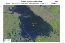 Sentinel-2 imagery of the area on 4 May. Image: CSSTEAP.