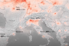 Air pollution drop. Image: ESA