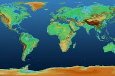 Global TanDEM-X Digital Elevation Model. Image: DLR.