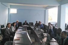 UN-SPIDER mission team at the Ethiopian Space Science and Technology Institute (ESSTI).