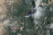 Fire burning in northern New Mexico captured by the Operational Land Imager (OLI) on Landsat 8 in June 2013. Image: NASA. 
