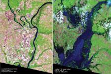 Mississippi River floods in April and May 2011. 