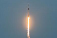 A SpaceX Falcon 9 rocket launches the SAOCOM 1B satellite. Image: Manuel Mazzanti/CONAE