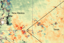 Methane concentrations over the Permian Basin. Image: GHGSat