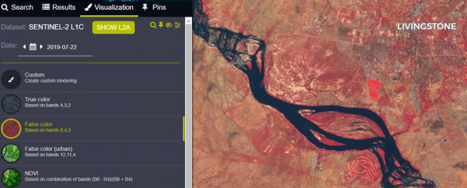 Sentinel Hub Eo Browser Un Spider Knowledge Portal