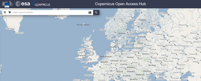 Copernicus Open Access Hub. Image Credit: ESA.