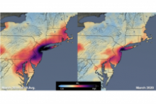 Webinar Introductorio: Un Vistazo a Cómo la NASA Mide la Contaminación del Aire logo. Image: NASA