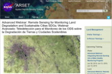 Screenshot of NASA ARSET training website. Image: NASA.