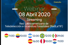 Cartografía global de áreas quemadas mediante teledetección: fortalezas y limitaciones logo. Image:RedLaTIF