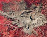 View on Mt. St. Helens from space on 24 September 1980