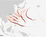 Typhoons in East Asia in 2013