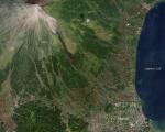Mayon Volcano in the Philippines in 2009