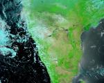 Aerial view of Indian coasts, acquired on 5 October 2009.