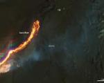Holuhraun Lava Field seen from space on 20 September 2014