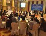 Workshop participants engaged in a simulation exercise