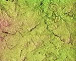 Topographic image of the Swartberg Mountains in South Africa's Northern Cape Province
