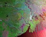 Satellite image of India acquired by Envisat's ASAR, 2005