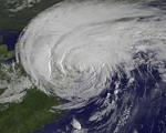 Hurricane Irene reaching New York City on 28 August 2011