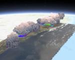 3D visualization of the Australian smoke plumes. Image: NASA.