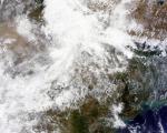 NASA satellite imagery of Northern India on June 2013, showing rainclouds. This data could be combined by Geo-DRM system with other information to improve weather forecast.