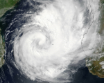 Tropical Cyclone Dineo 14 February 2017. Image: NASA Earth Observatory.